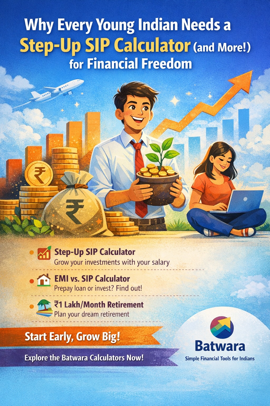 Why Every Young Indian Needs a Step-Up SIP Calculator (and More!) for Financial Freedom